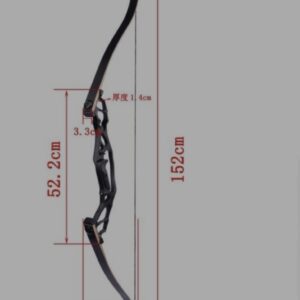 62" takedown recurve bow 30 60lbs archery aluminum riser bow hunting target
